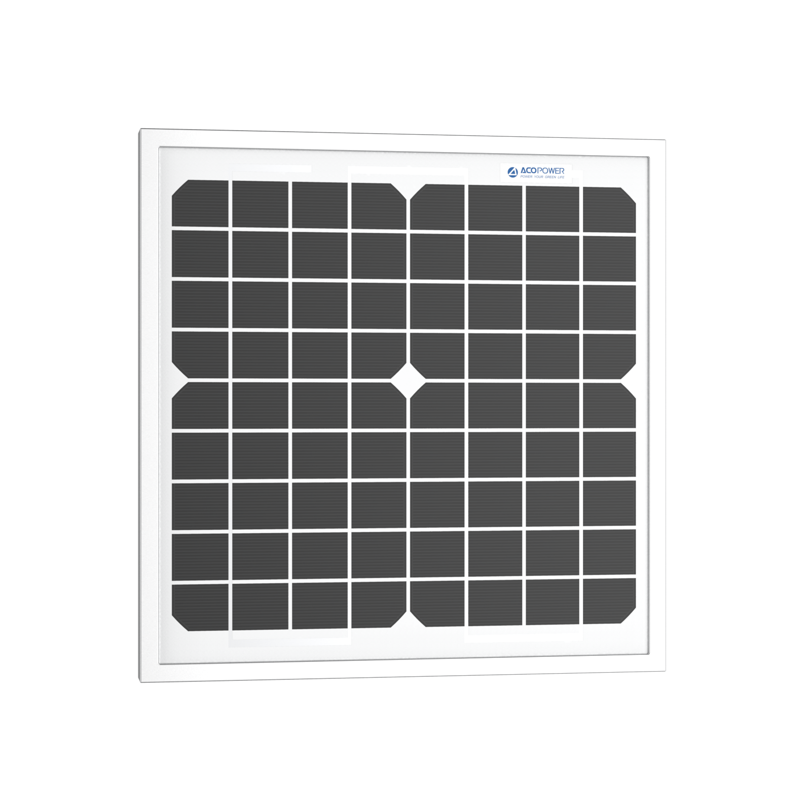 10W 12V Monocrystalline Solar Panel – High-Efficiency Power Supply DC-ACOPower