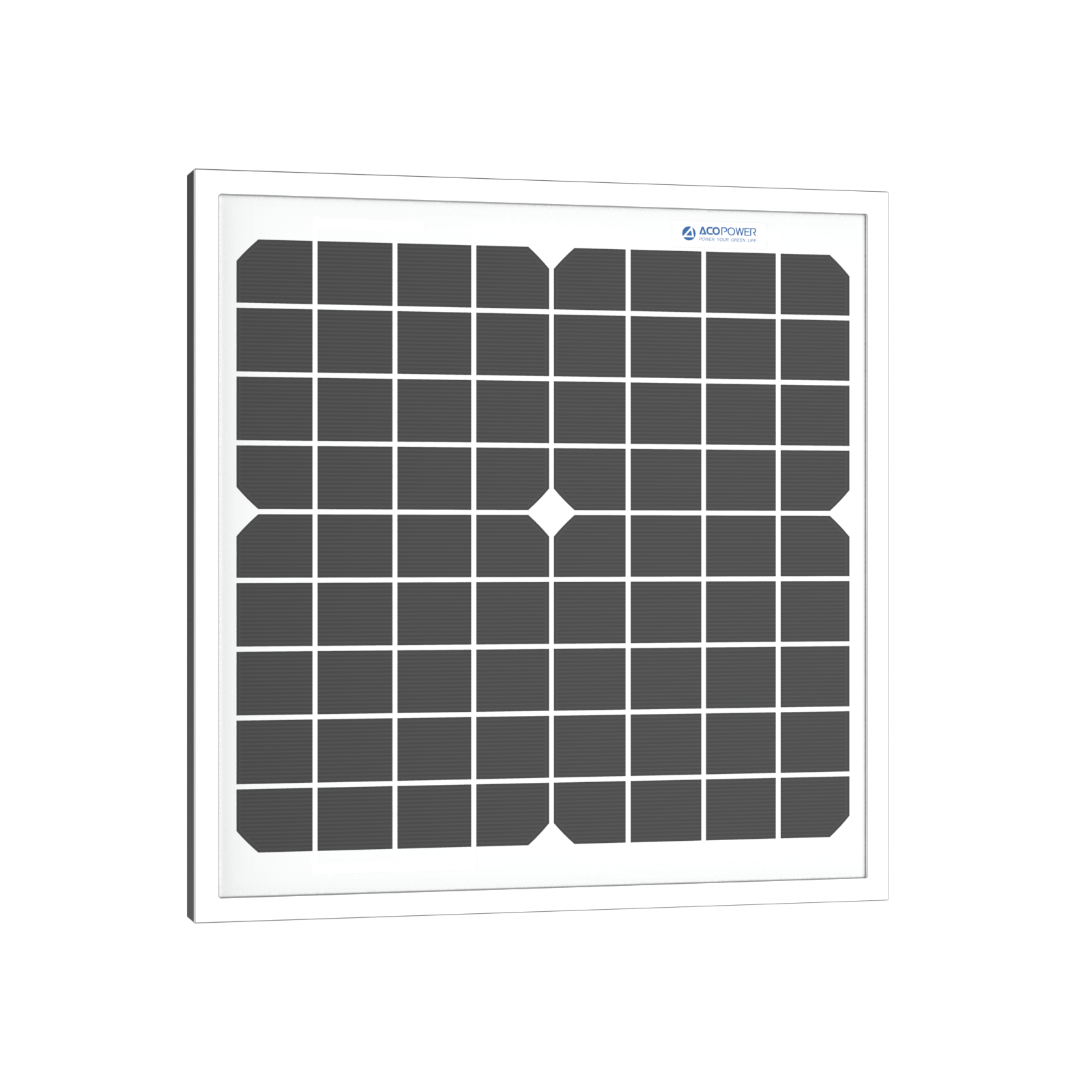 10W 12V Monocrystalline Solar Panel – High-Efficiency Power Supply DC-ACOPower
