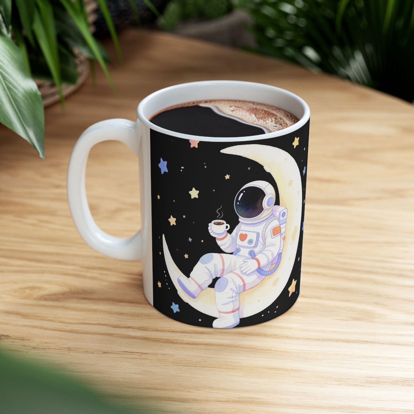 Cosmic Adventure Ceramic Mug Space Lover Gift, Space Decor Astro Mug, Night Sky Mug.