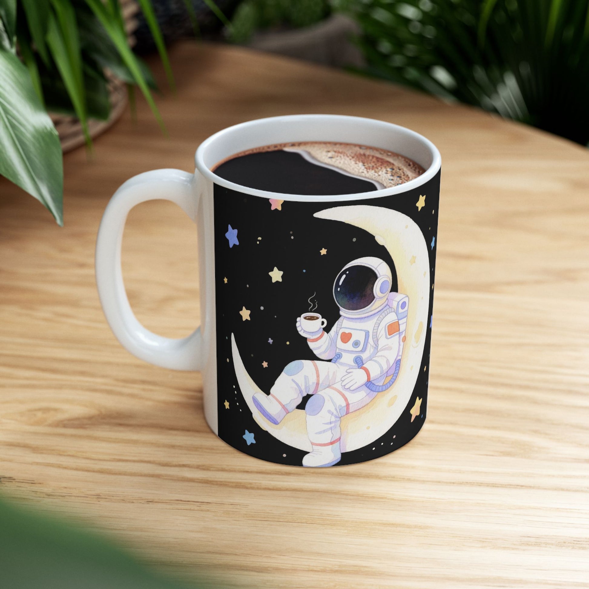 Cosmic Adventure Ceramic Mug Space Lover Gift, Space Decor Astro Mug, Night Sky Mug.
