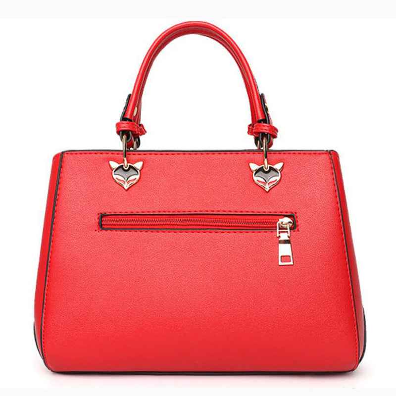 Women’s Patchwork Handbag with Hairball Charm – Party, Crossbody, Shoulder & Messenger Bag.