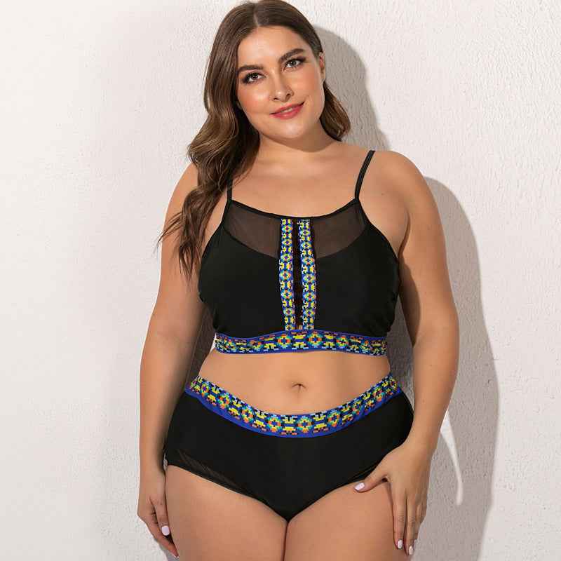 Plus Size Women’s Split Bikini & One-Piece Swimsuit – Flattering Swimwear for Curvy Figures, Beach & Pool Ready.