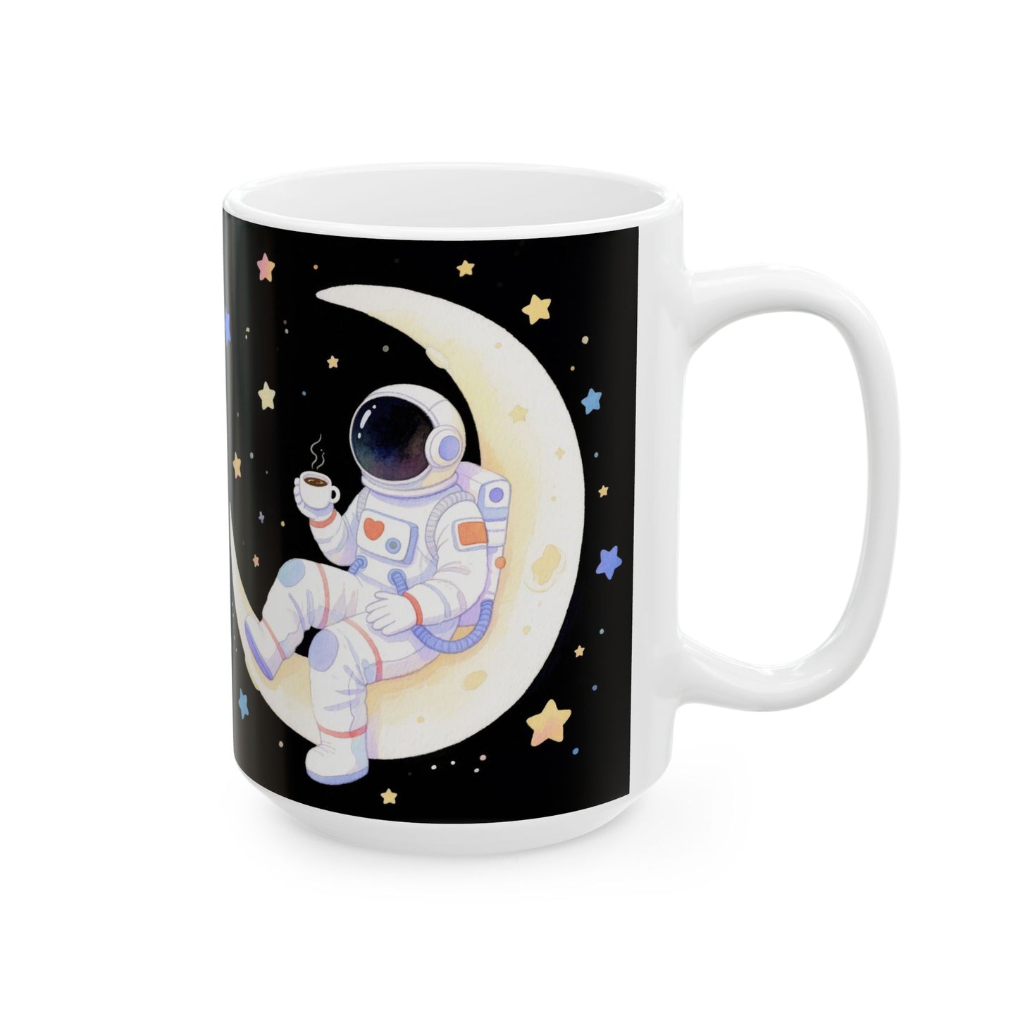 Cosmic Adventure Ceramic Mug Space Lover Gift, Space Decor Astro Mug, Night Sky Mug.