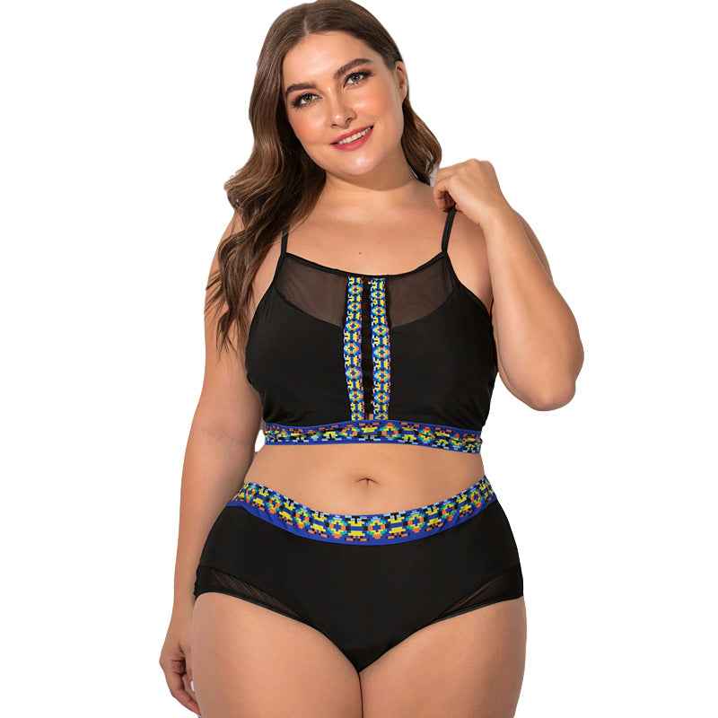 Plus Size Women’s Split Bikini & One-Piece Swimsuit – Flattering Swimwear for Curvy Figures, Beach & Pool Ready.