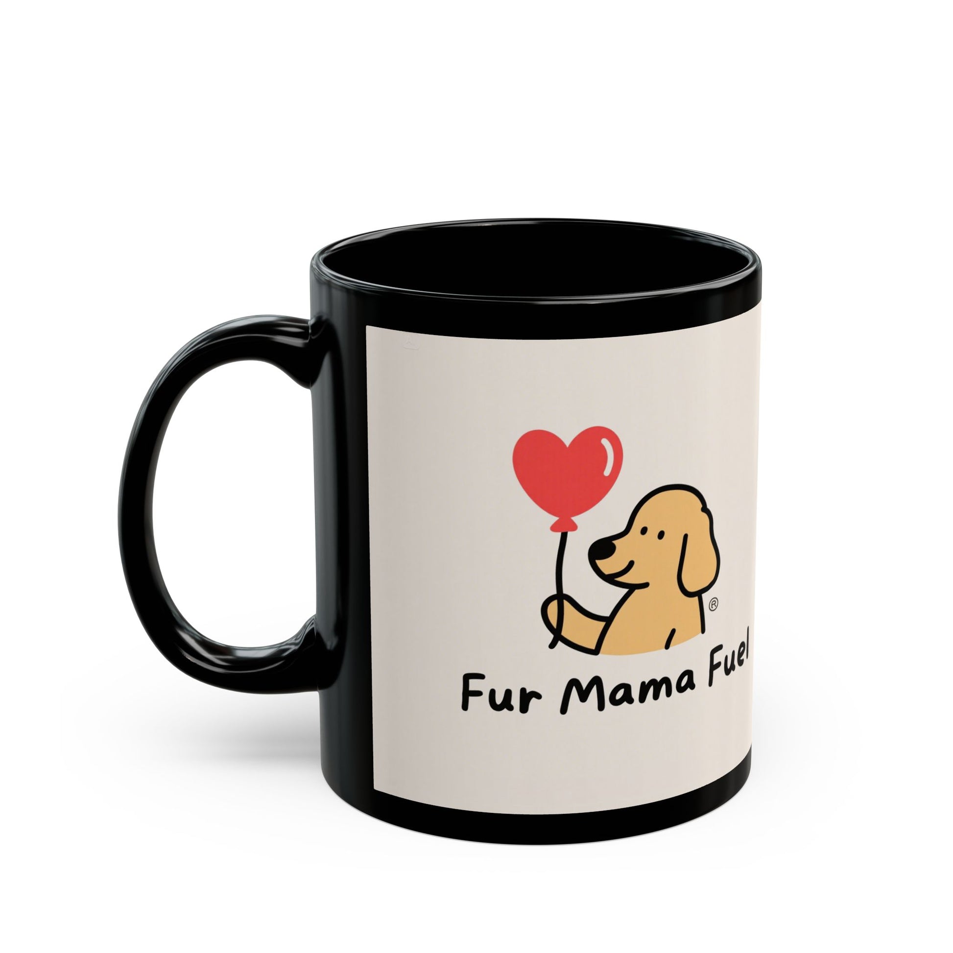 Mug - Fur Mama Fuel Adorable Pet Lover Coffee Cup, Gifts for Dog Moms, Cute Dog Design, 11oz & 15oz Variant.