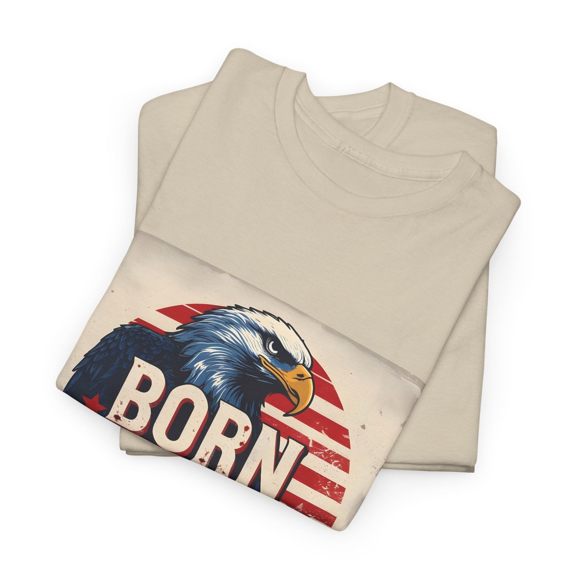 Patriotic Unisex Tee - Born Free Live Loud American Pride Shirt Printify