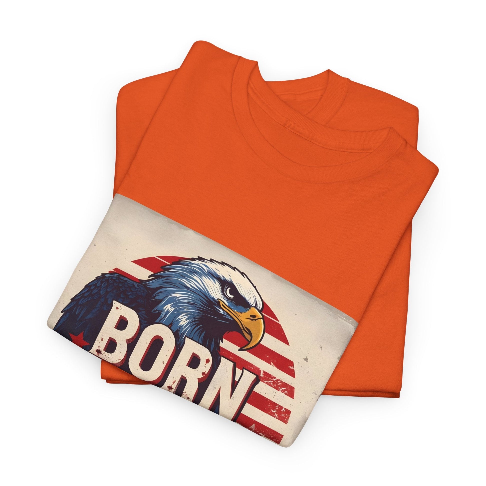 Patriotic Unisex Tee - Born Free Live Loud American Pride Shirt Printify