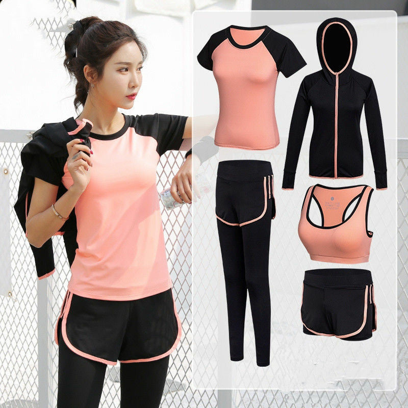 Women’s Yoga Clothing Sports Suit – Slim-Fit Leggings & Matching Workout Top.