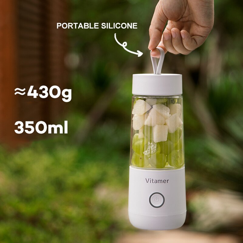 350ml Portable USB Blender | Electric Rechargeable Smoothie & Juice Mixer Bottle - Bright Starz Store