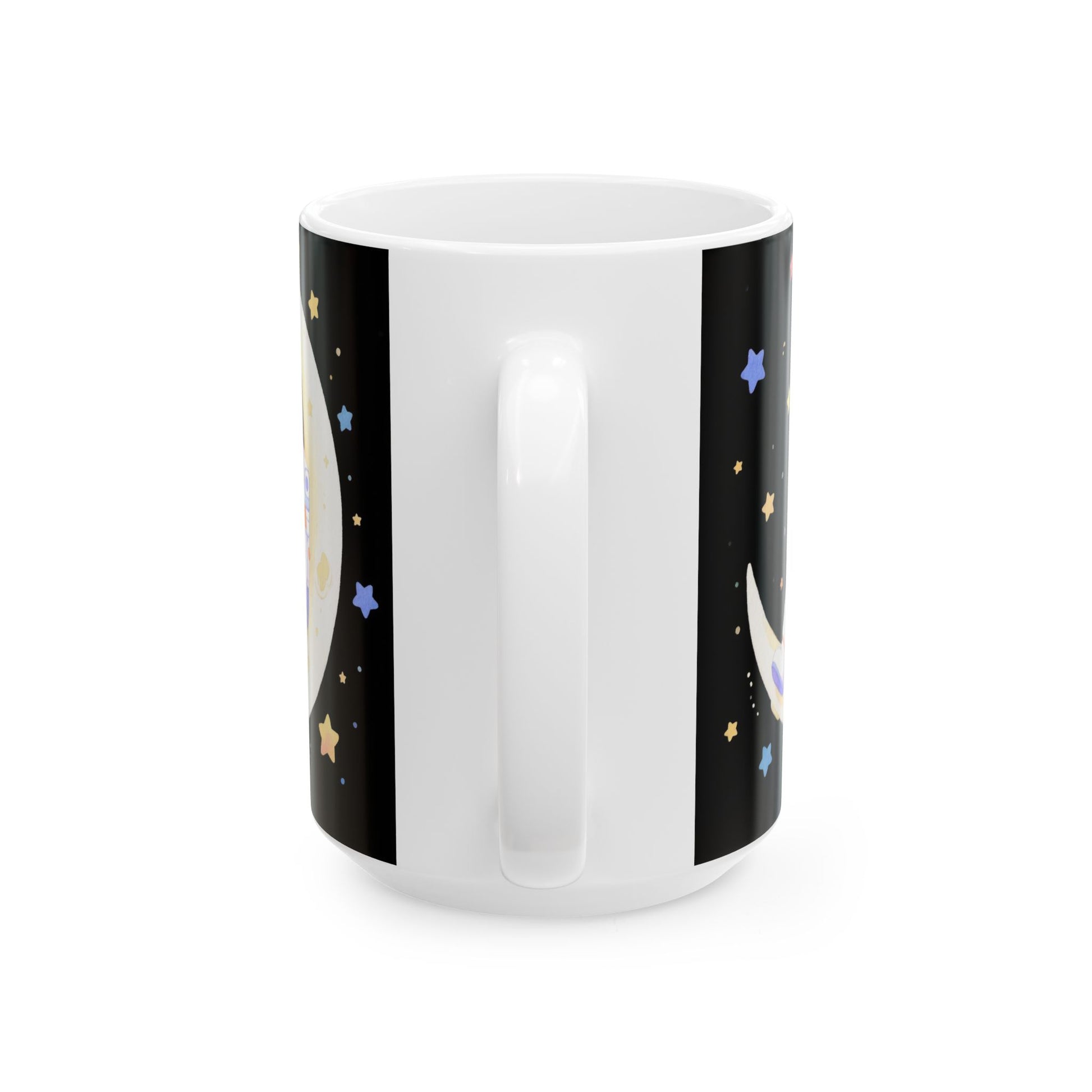 Cosmic Adventure Ceramic Mug Space Lover Gift, Space Decor Astro Mug, Night Sky Mug.