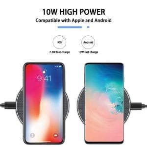 15W Fast Wireless Charger Pad – Slim Qi-Enabled Charging Dock DC-THE CEO