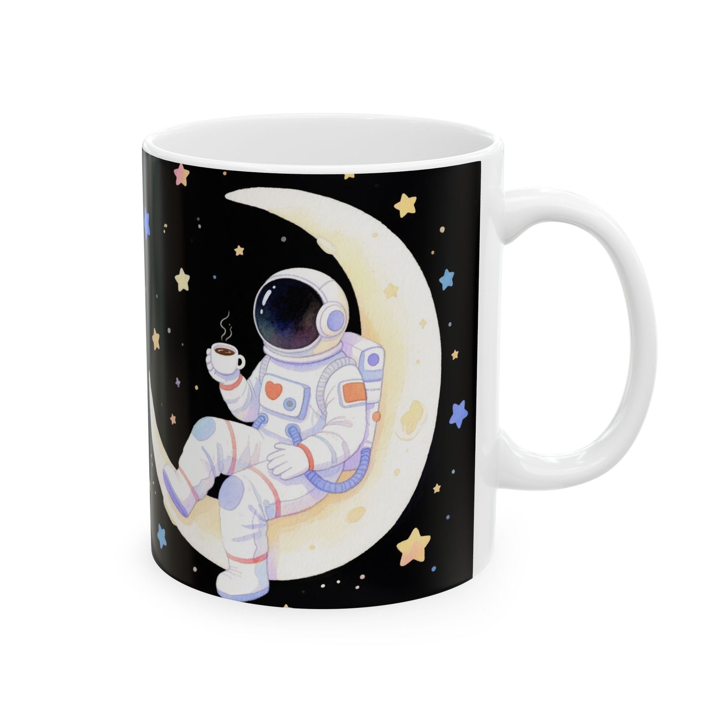 Cosmic Adventure Ceramic Mug Space Lover Gift, Space Decor Astro Mug, Night Sky Mug.