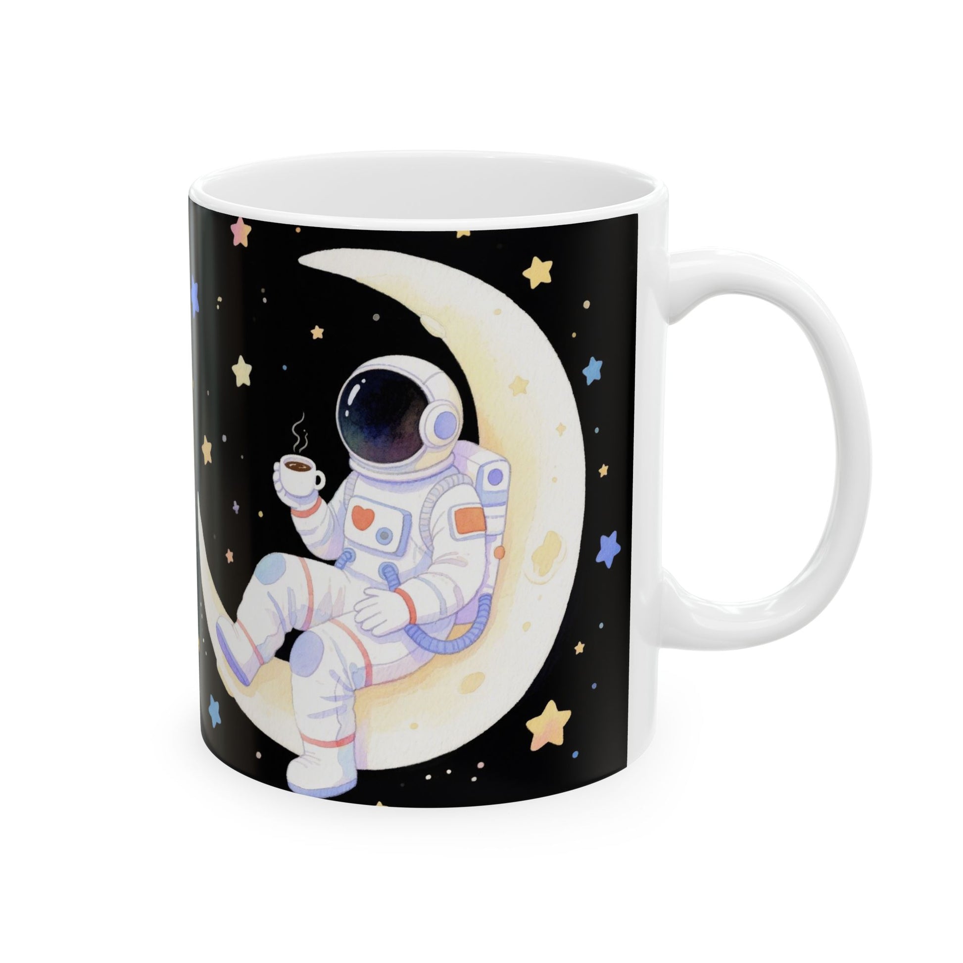 Cosmic Adventure Ceramic Mug Space Lover Gift, Space Decor Astro Mug, Night Sky Mug.