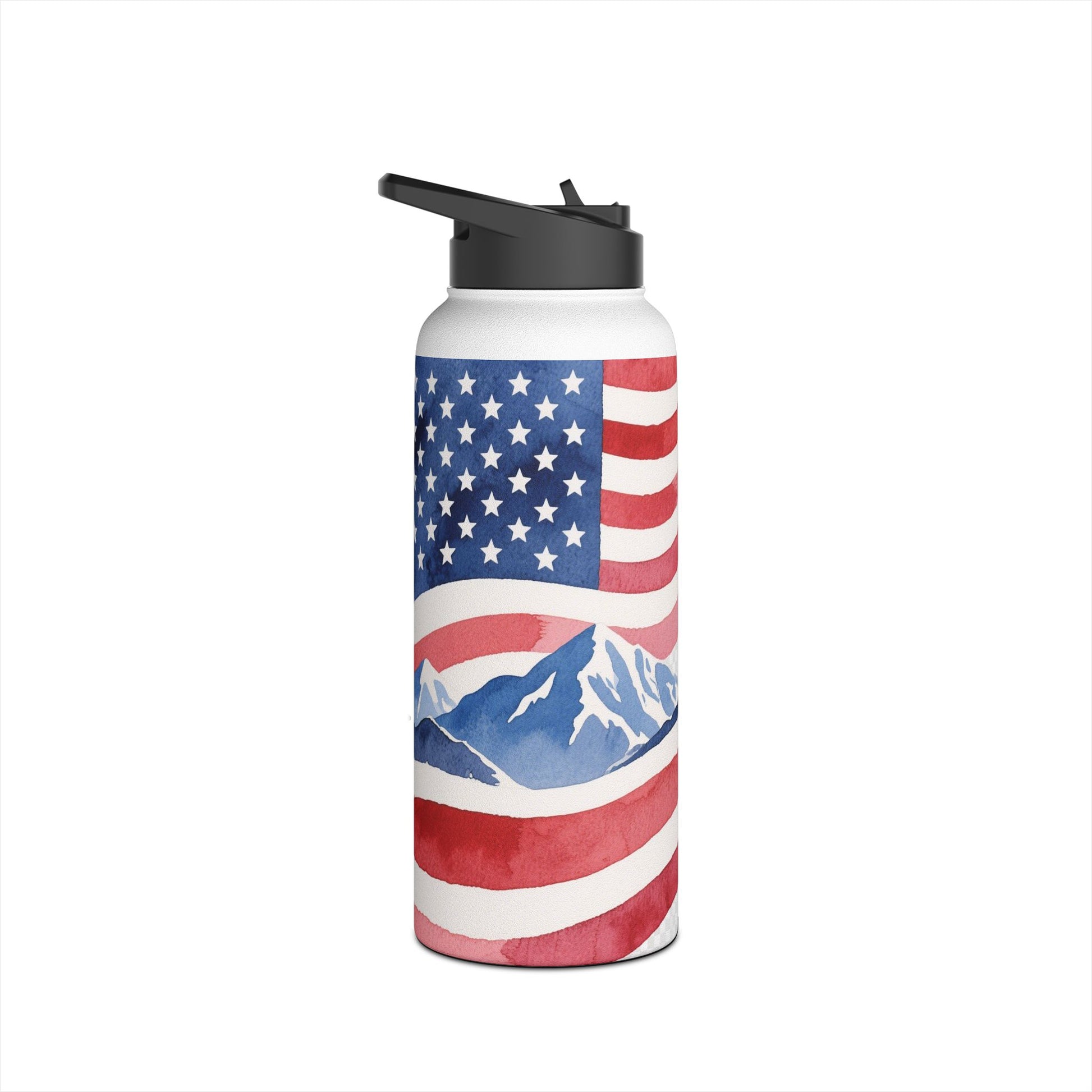 Stainless Steel Water Bottle, Standard Lid.