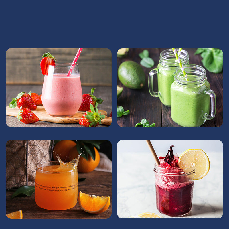 6-Blade Portable Blender | USB Rechargeable Mini Juicer Cup & Smoothie Maker - Bright Starz Store
