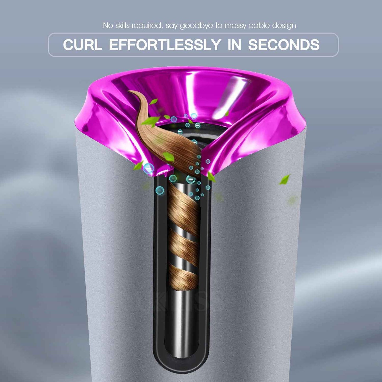 Hair Curling Iron Portable Automatic Hair Curling Iron Multifunctional Usb Charging.