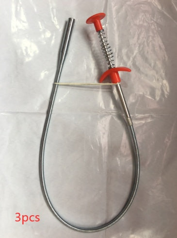 60CM Sewer Dredger Spring | Household Pipe Dredging & Hair Clog Remover for Kitchen Sink cjdropshipping