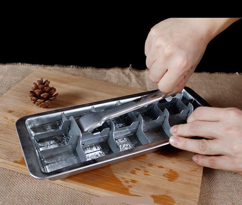 304 Stainless Steel Ice Cube Molds | Durable Reusable Ice Box for Home & Bar - Bright Starz Store