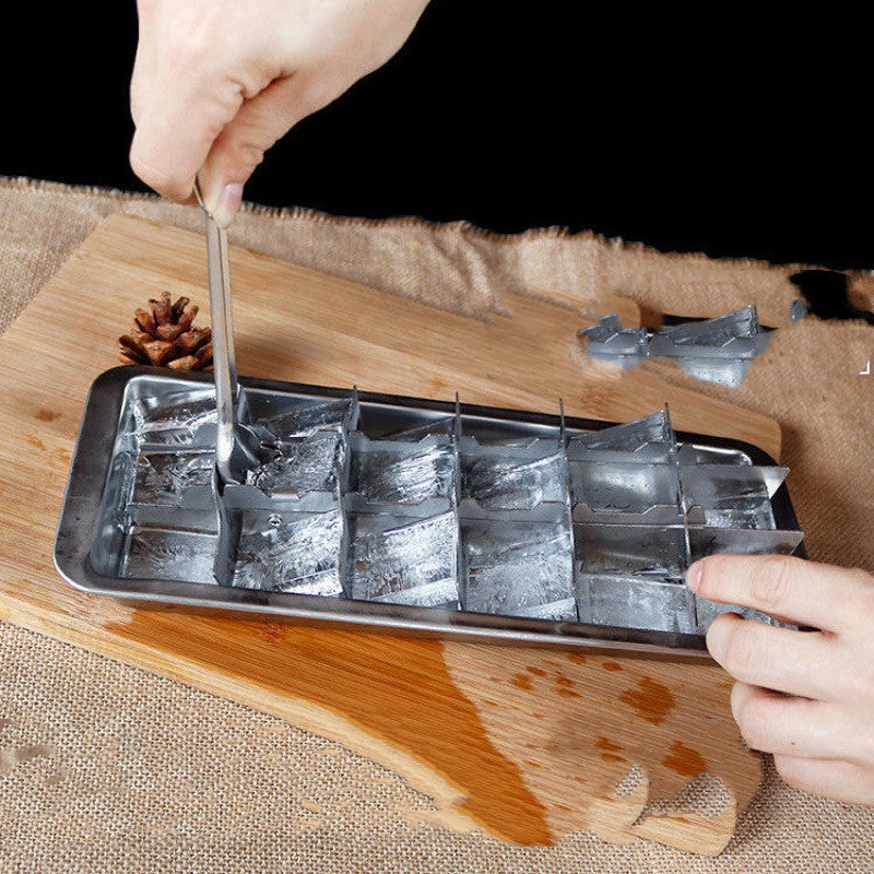 304 Stainless Steel Ice Cube Molds | Durable Reusable Ice Box for Home & Bar - Bright Starz Store