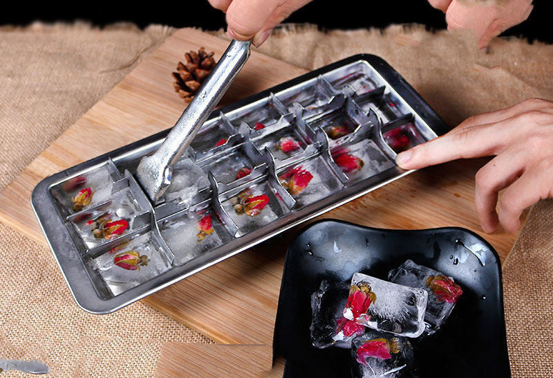 304 Stainless Steel Ice Cube Molds | Durable Reusable Ice Box for Home & Bar - Bright Starz Store