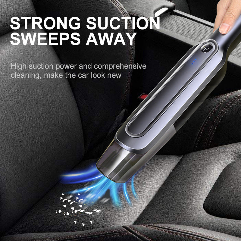 Cordless Handheld Vacuum Cleaner | Rechargeable Wet & Dry Portable Dust Collector for Home & Car cjdropshipping