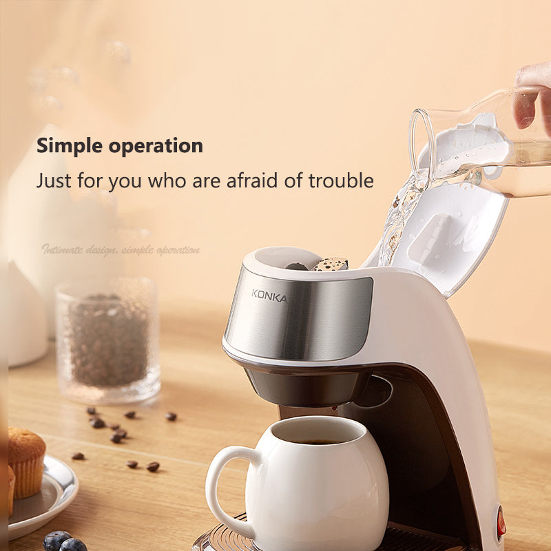 Fully Automatic Mini Coffee Maker | Portable Home & Office Small American Coffee Machine cjdropshipping