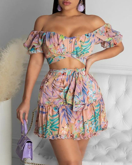 Trendy Women’s Floral Print Dress – Summer & Spring Casual Maxi.