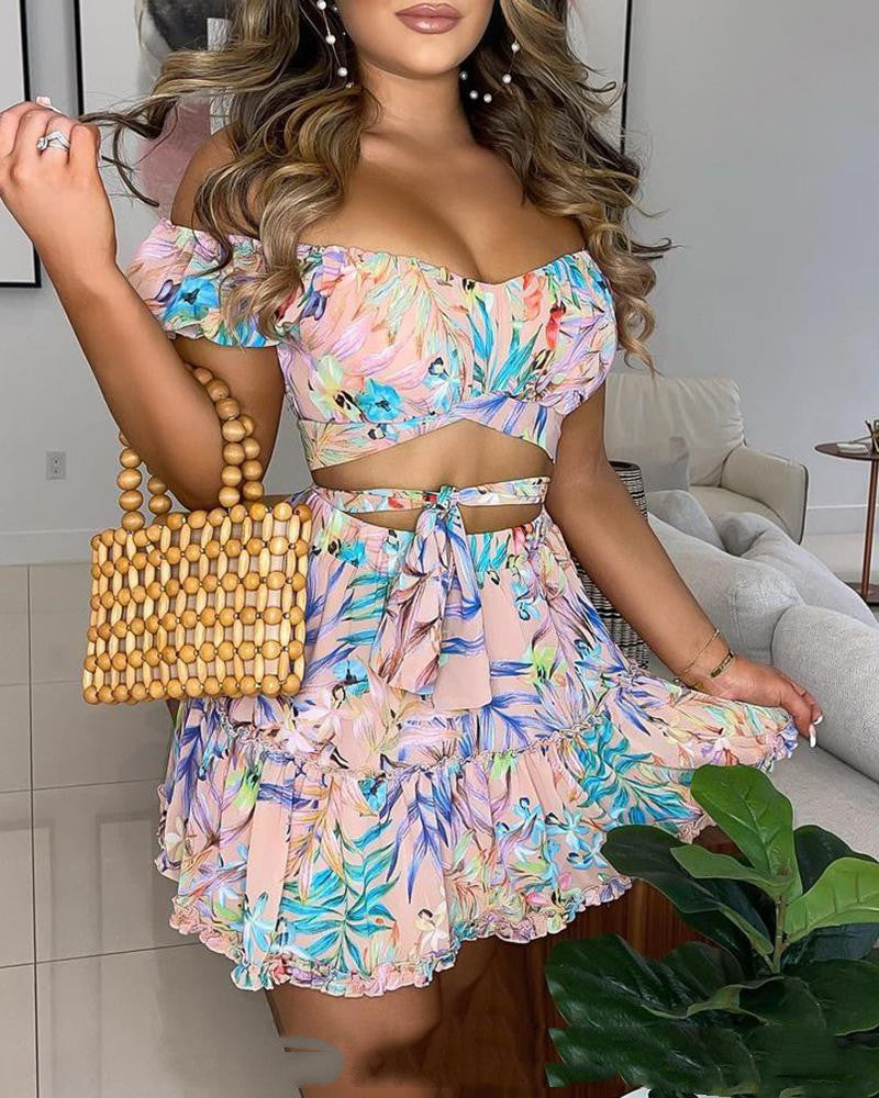 Trendy Women’s Floral Print Dress – Summer & Spring Casual Maxi.