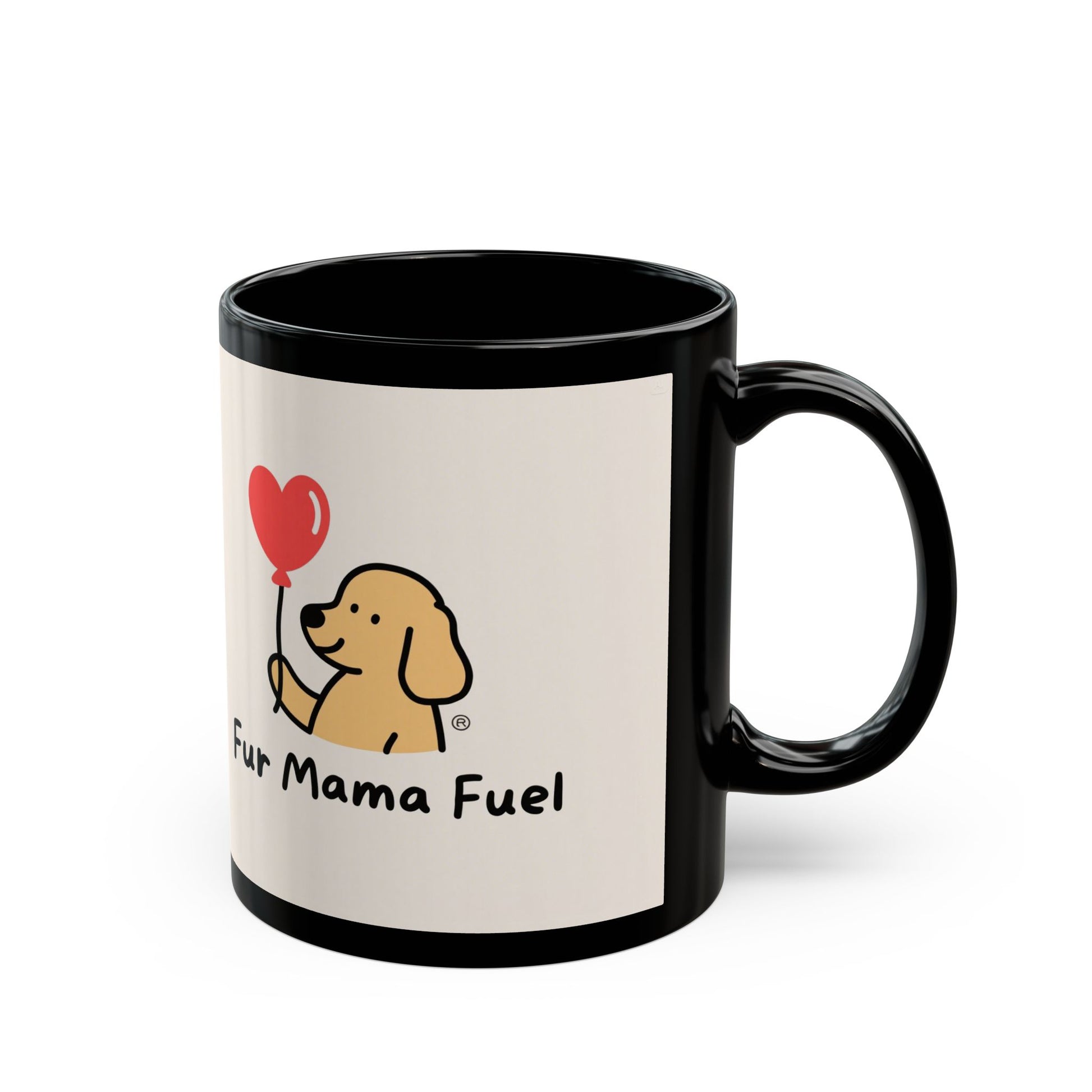 Mug - Fur Mama Fuel Adorable Pet Lover Coffee Cup, Gifts for Dog Moms, Cute Dog Design, 11oz & 15oz Variant.