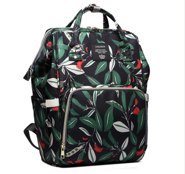 Fashion Mummy Maternity Nappy Bag – Stylish Large-Capacity Diaper Backpack for Moms.