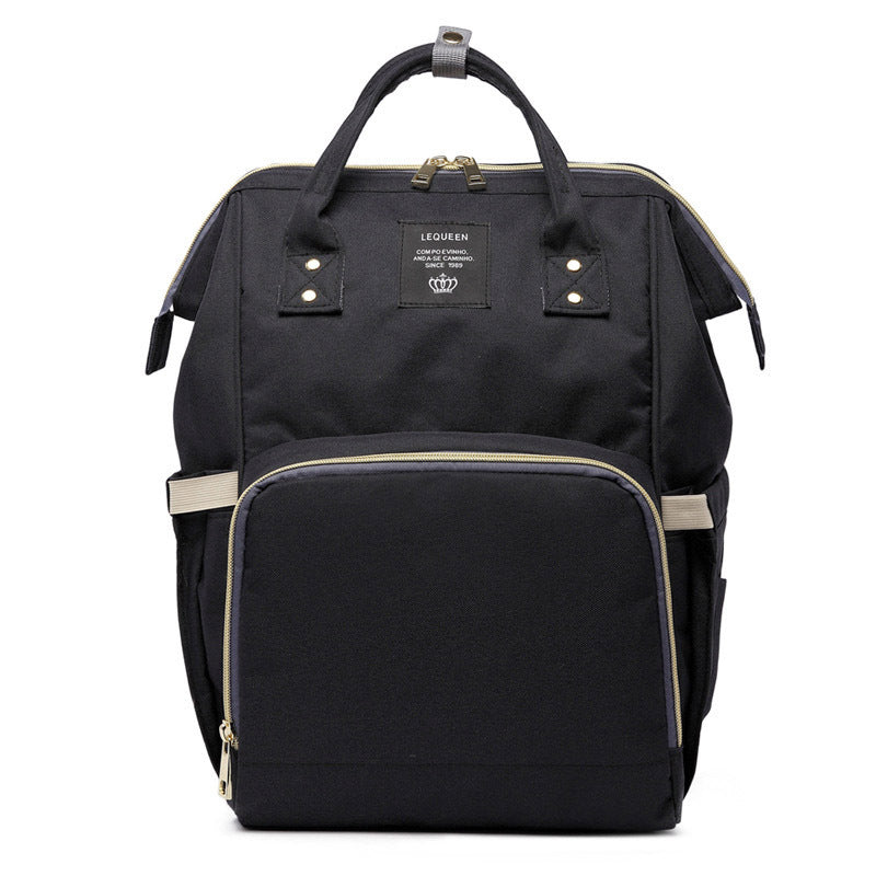 Fashion Mummy Maternity Nappy Bag – Stylish Large-Capacity Diaper Backpack for Moms.