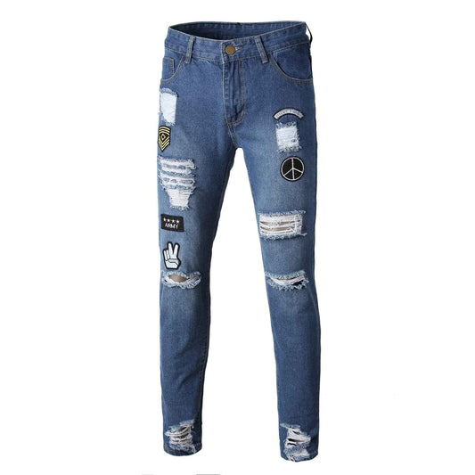 Slim Fit Slim Straight Motorcycle Pants – Men’s Biker Style Casual Trousers.