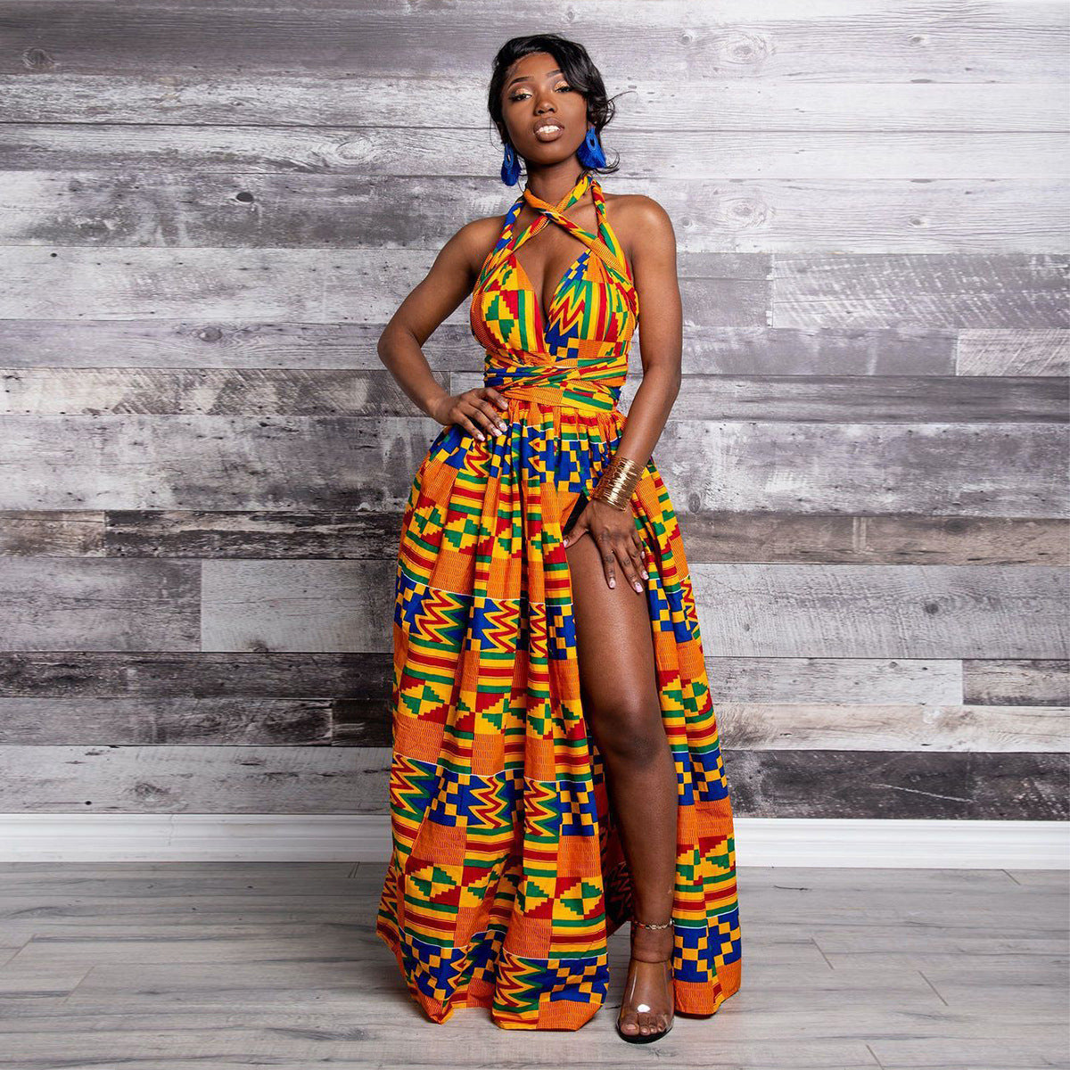 Elegant Women’s Maxi Dress – Long Flowing Evening, Beach & Party Dress for Summer/Fall.