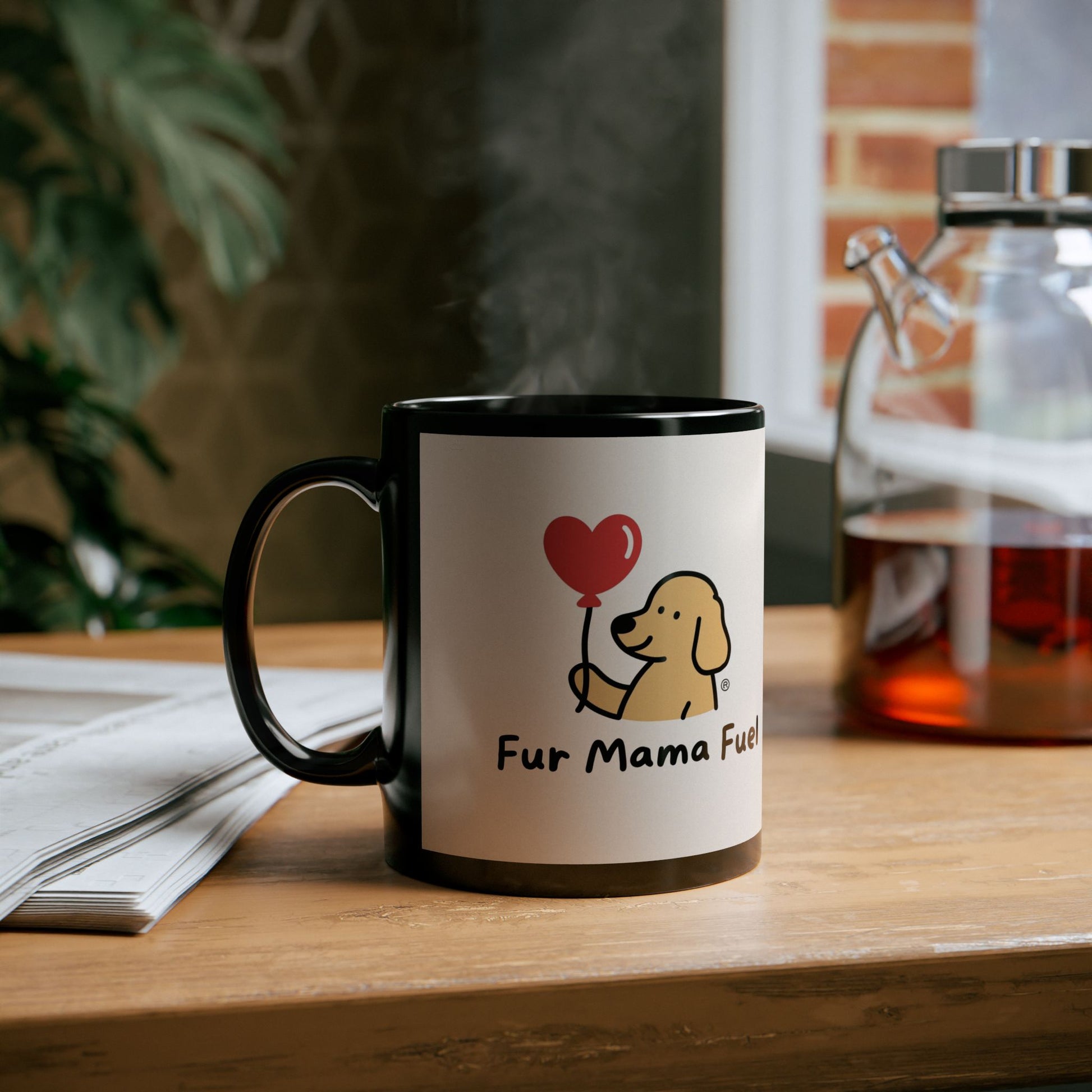 Mug - Fur Mama Fuel Adorable Pet Lover Coffee Cup, Gifts for Dog Moms, Cute Dog Design, 11oz & 15oz Variant.