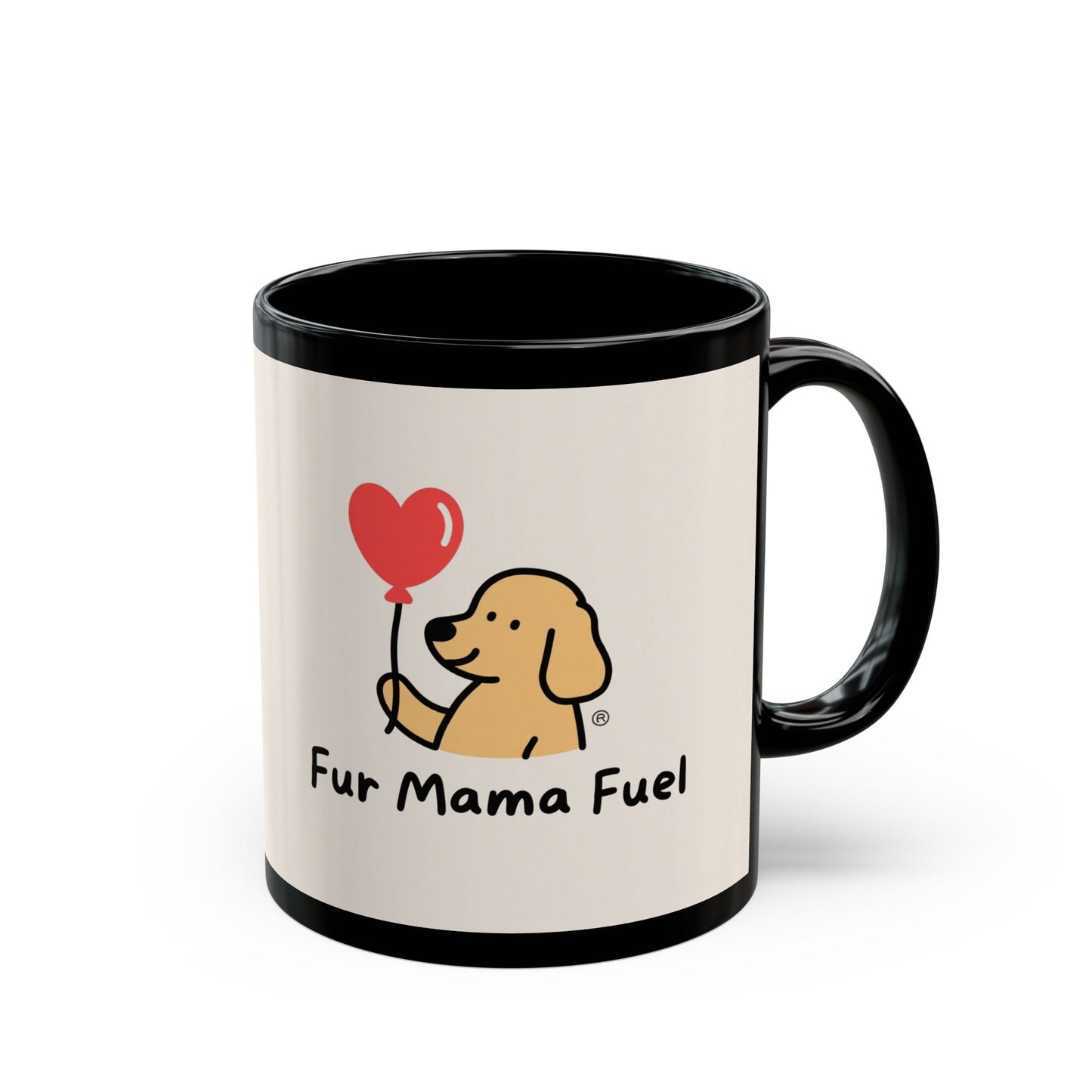 Mug - Fur Mama Fuel Adorable Pet Lover Coffee Cup, Gifts for Dog Moms, Cute Dog Design, 11oz & 15oz Variant.
