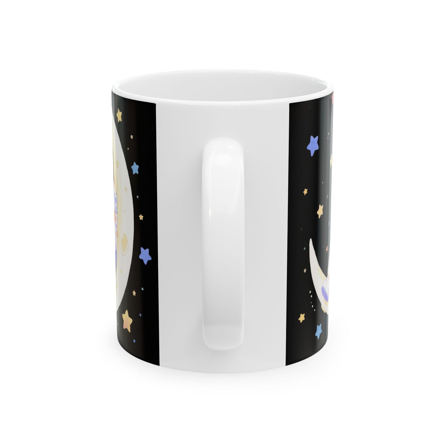 Cosmic Adventure Ceramic Mug Space Lover Gift, Space Decor Astro Mug, Night Sky Mug.