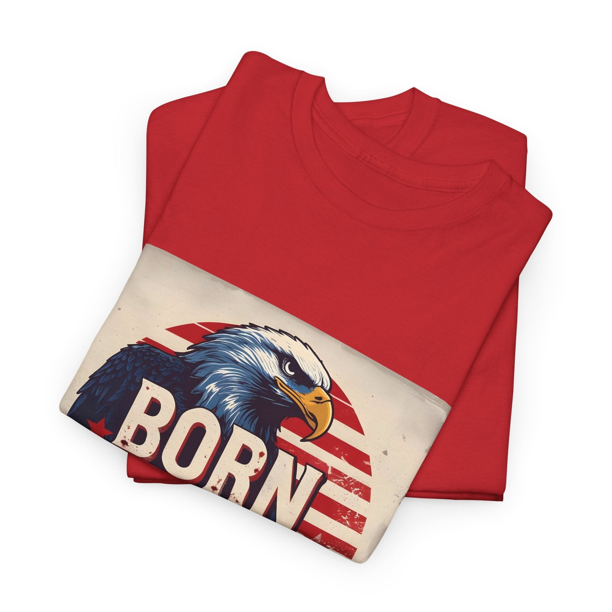 Patriotic Unisex Tee - Born Free Live Loud American Pride Shirt Printify