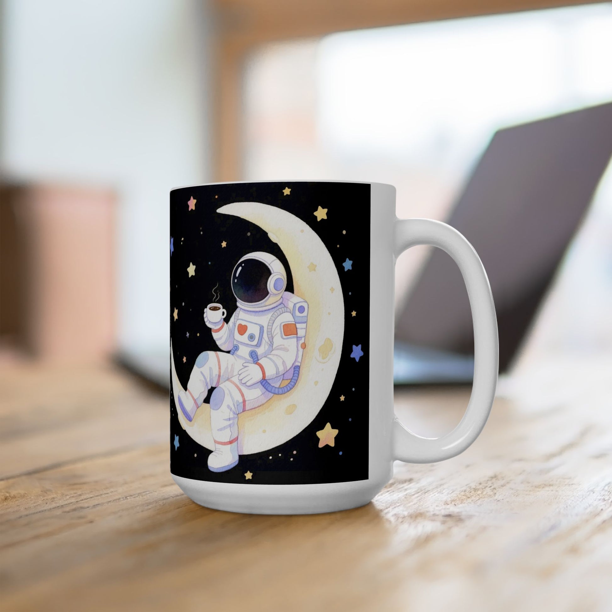 Cosmic Adventure Ceramic Mug Space Lover Gift, Space Decor Astro Mug, Night Sky Mug.