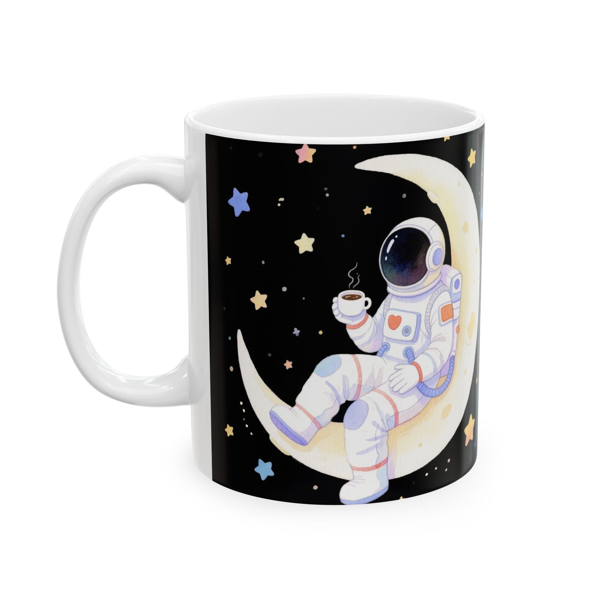 Cosmic Adventure Ceramic Mug Space Lover Gift, Space Decor Astro Mug, Night Sky Mug.