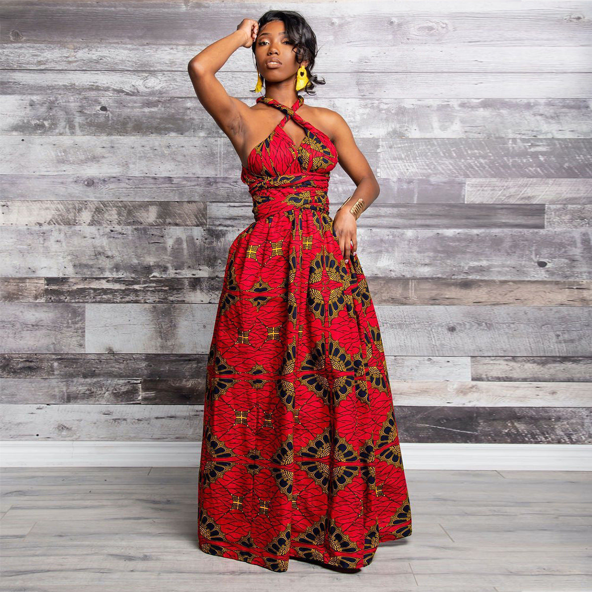 Elegant Women’s Maxi Dress – Long Flowing Evening, Beach & Party Dress for Summer/Fall.