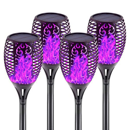 4 Pack Solar Torch Lights – Outdoor 12 LED Flickering Flame Solar Lamps Bright Starz Store