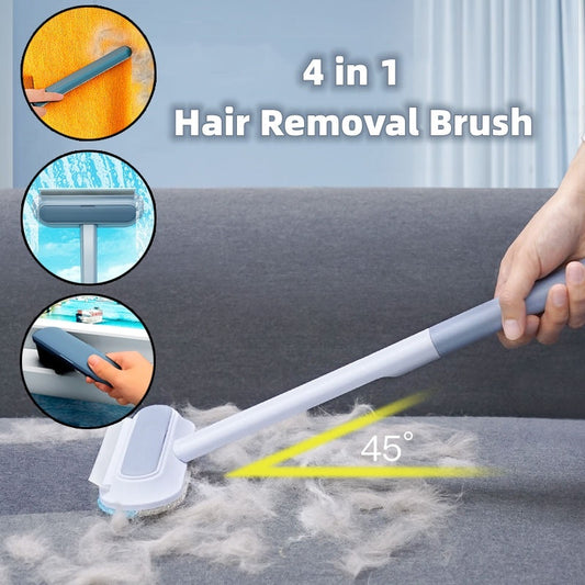 4-in-1 Multifunctional Pet Hair Removal Brush | Dog & Cat Hair Remover + Window Screen Cleaner cjdropshipping
