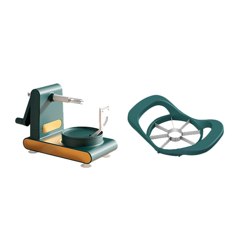 Hand-Cranked Multifunctional Peeler Machine | Vegetable & Fruit Cutter, Slicer & Corer Tool - Bright Starz Store