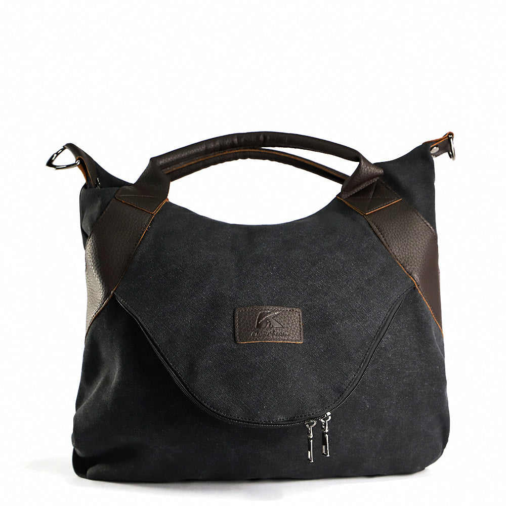 Women’s Minimalist Retro Canvas Bag – Vintage Shoulder & Crossbody Handbag.