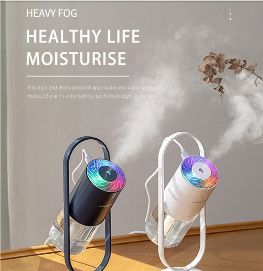 Magic Shadow USB Air Humidifier | Ultrasonic Mist Maker with Projection Night Light for Home & Office cjdropshipping