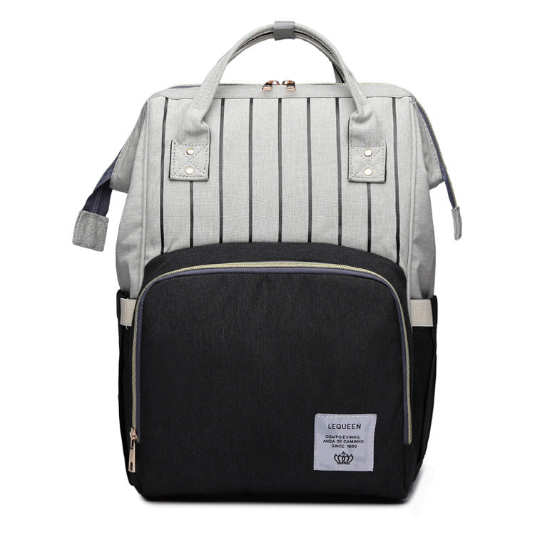 Fashion Mummy Maternity Nappy Bag – Stylish Large-Capacity Diaper Backpack for Moms.