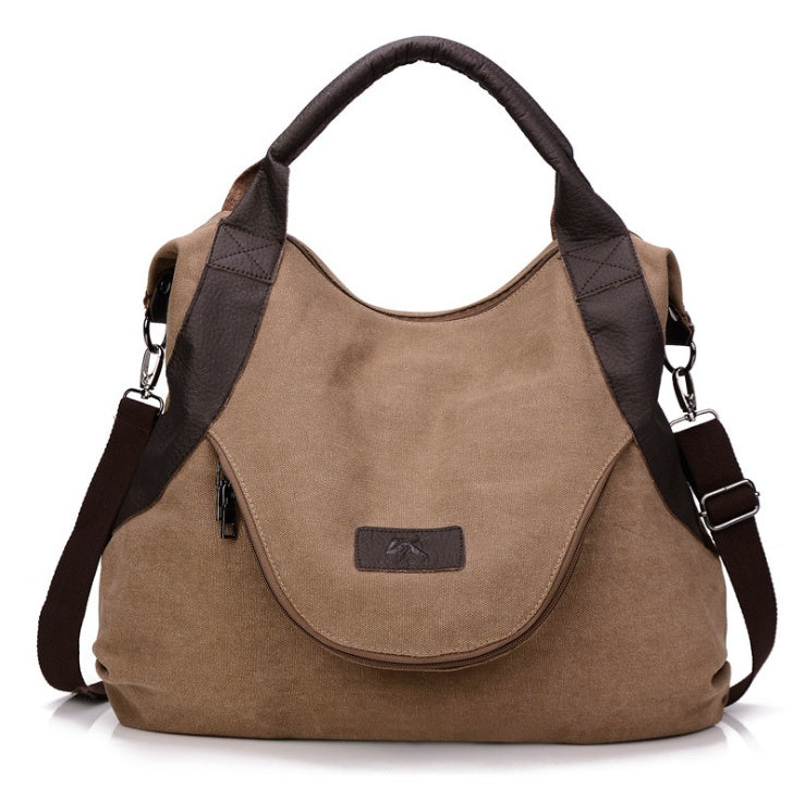 Women’s Minimalist Retro Canvas Bag – Vintage Shoulder & Crossbody Handbag.