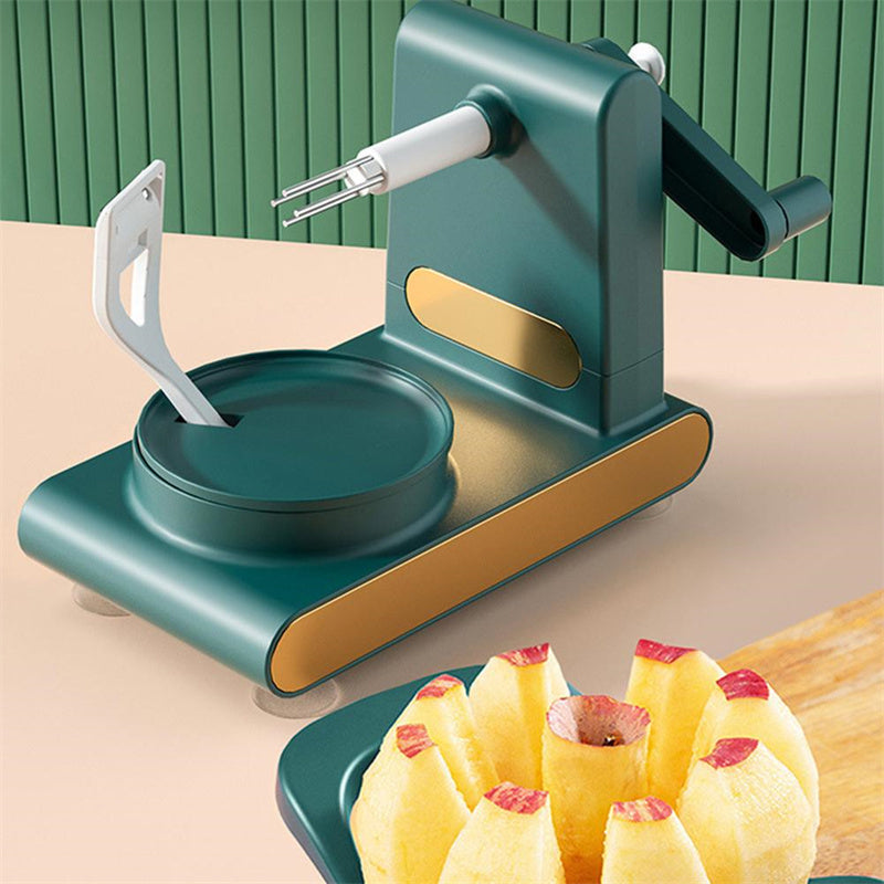 Hand-Cranked Multifunctional Peeler Machine | Vegetable & Fruit Cutter, Slicer & Corer Tool - Bright Starz Store