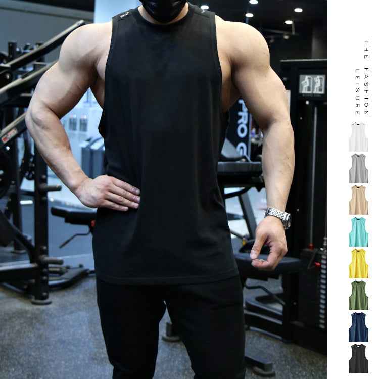 Men’s Quick-Dry Sleeveless Mesh Tank Top – Loose Fit Summer Sports Undershirt.