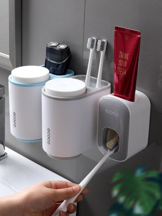 Automatic Toothpaste Dispenser | Wall Mounted Bathroom Accessories Holder Set - Bright Starz Store